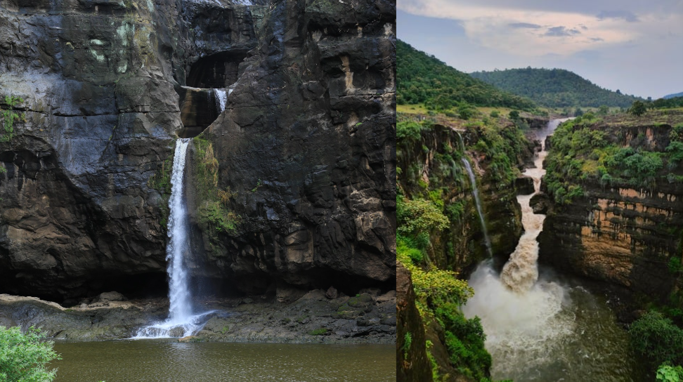 ajanta caves waterfall